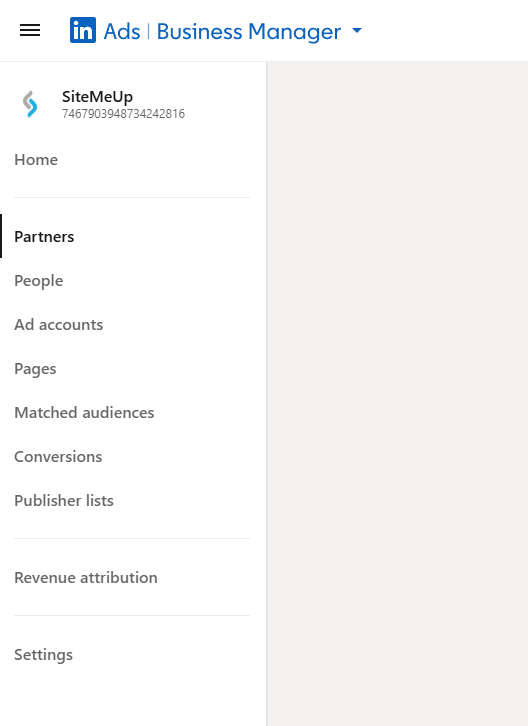 Open the Partners Section - screenshot 1
